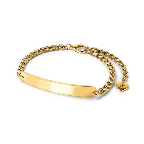 Or 18 carats | Bracelet Barrette Dorée